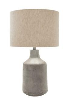Alina 25" Table Lamp, Grey