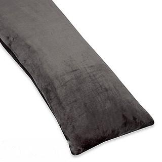 EQUIP YOUR SPACE FULL-LENGTH FLEECE BODY PILLOW COVER IN GREY                                       