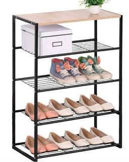 Rebrilliant 12 Pair Shoe Rack