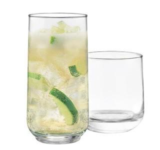 Libbey Ascent 16 Piece 13.3 oz. Glass Every Day Glasses Set