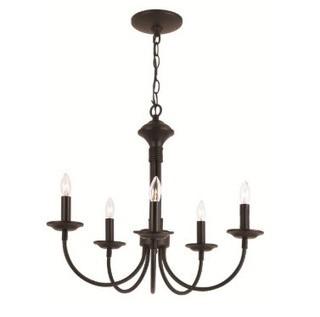 Shaylee 5-Light Chandelier, Black