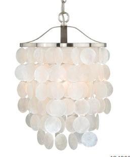 Cascadia Lighting Elsa Capiz Shell 10-1/2-in Mini Pendant