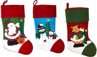 3 Piece Christmas Stocking Set