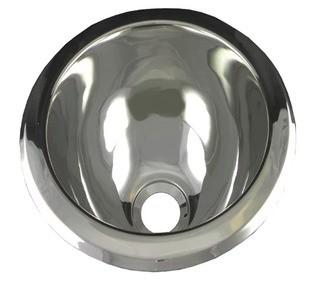 Opella 10" L x 10" W Round Bar Sink, Polished Stainless Steel