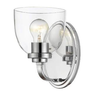 Kepner 1-Light Armed Sconce, Chrome 