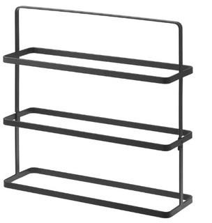 Yamazaki 3 Tier Black Tower Steel Shoe Rack