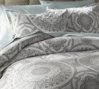 Apollo Medallion Reversible Duvet Cover Set, King 