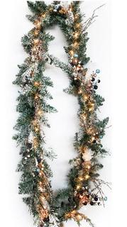 Home Accents Holiday?9ft Pre-Lit Snowtop Dazzle Christmas Garland