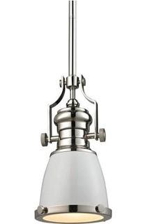 Roa 1-Light Bell Pendant, Polished Nickel 