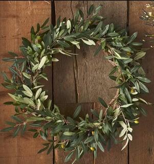 20" Faux Olive Branch Wreath