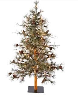 Alpine 7' Green Pine Artificial Christmas Tree