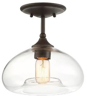 Westerlund 1-Light Semi Flush Mount, Oil Rubbed Bronze