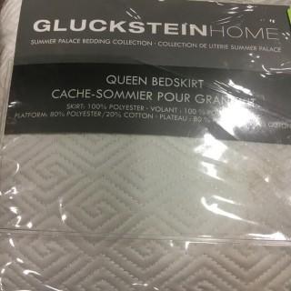 Glucksteinhome Bedskirt, Queen, Off-White