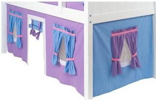 Maxtrix Kids Twin 6.21' x 3.13' Underbed Playhouse Curtain (MKS1012_11870362_3191890) Purple/Light Blue 