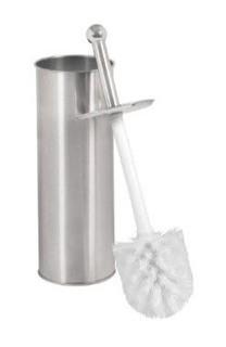 Stainless Steel Free-Standing Toilet Brush and Holder, Matte Stainless Steel