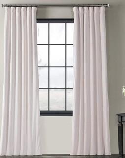 Signature Blackout Velvet Curtain, Off White, 50 X 84, Set Of 2