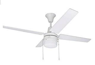 Craftmade UBW48WW4C1, Wakefield Antique White 48" Ceiling Fan with Light