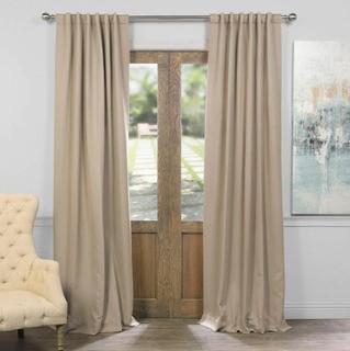 Drapes BOCH-151304-120 Room Darkening Curtain, Classic Taupe, Set of 2