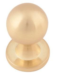 Atlas Homewares Successi Round Knob, Satin Brass, 10PC