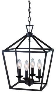 Trans Globe Lighting 10264 ROB Indoor Lacey 12" Pendant, Rubbed Oil Bronze