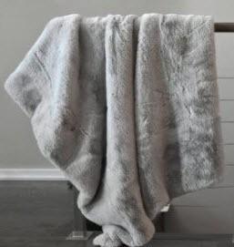 Distinctly Home Super Mink Blanket, King, Light Grey