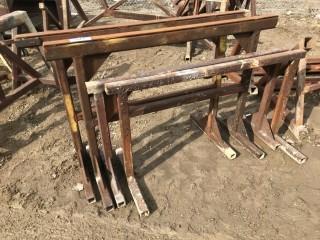 (4) Steel Saw Horses