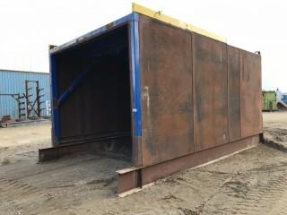 21'6"X 12'X 10'4" Skid Mounted Steel Shed