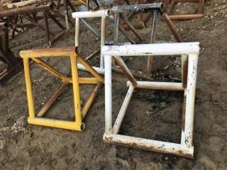 (4) Steel Stands