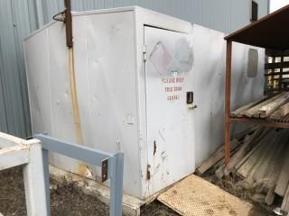 Skid Mounted Steel Dog House c/w Contents