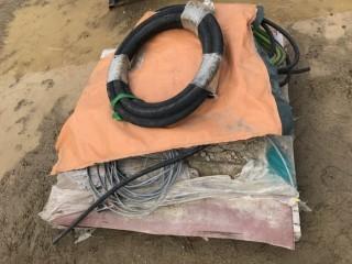 Qty of Hose and Steel Cable