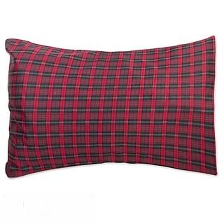 COZY SHOP HOLIDAY PLAID MIX & MATCH STANDARD PILLOWCASE IN WHITE                                    