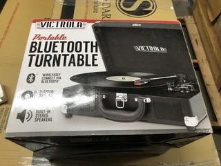 New Victrola Portable Three Speed Bluetooth Turntable 