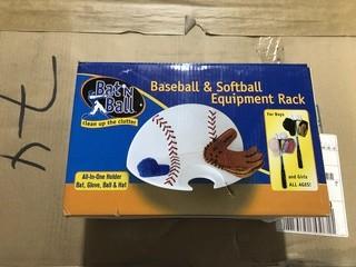 New BatnBall Baseball And Softball Equipment Rack 