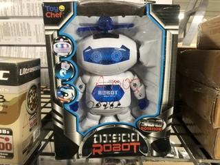 New Toy Chef 360 Degree Rotation Electronic Disco Robot