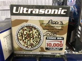 New 10000 Count Ultrasonic Premium Grade Air Soft BBs