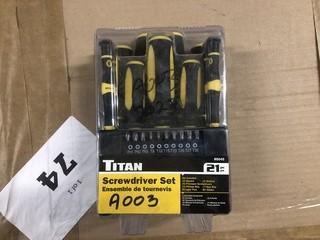 New Titan 21 Pc Screwdriver Set