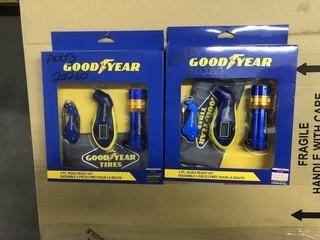 Lot of (2) New Goodyear 3 Pc Roadside Repair Kit