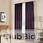 MIDTOWN ROD POCKET 95-INCH WINDOW CURTAIN PANEL IN PLUM