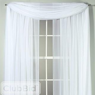 VOILE 84-INCH SHEER ROD POCKET WINDOW CURTAIN PANEL IN IVORY                                        