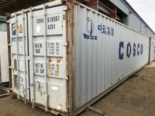 40' Storage Container. S/N CHBU6185670