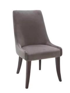 5West San Diego Parsons Chair, Grey, Set Of 2