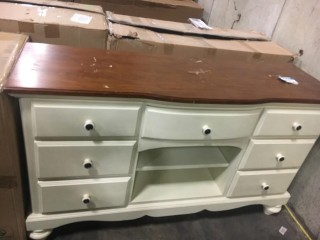 7 Drawer Dresser, Damaged/Scratched Top