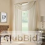 MIDTOWN WINDOW SCARF VALANCE IN CREAM 48" x 216"                                                               