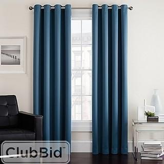 TWILIGHT 95-INCH ROOM DARKENING GROMMET WINDOW CURTAIN PANEL IN BLACK