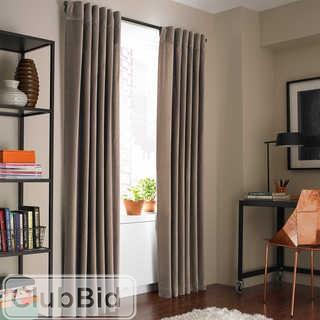 KENNETH COLE REACTION HOME SOHO VELVET 63-INCH LINED WINDOW CURTAIN PANEL IN SAND                   