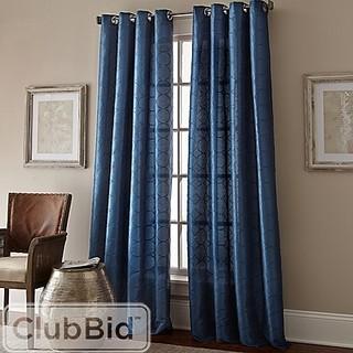 MANHATTAN 84-INCH GROMMET TOP EMBROIDERED WINDOW CURTAIN PANEL IN PEARL