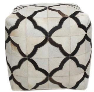 Cadencia Pouf (Polystyrene and hair hide) 16"