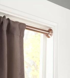 Sun Zero Tension Curtain Single Tension Rod 48-86"