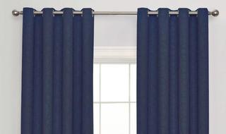 (3) Eclipse Kingston Thermaweave Blackout Curtains Navy 52x105"