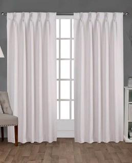 Home Outfitters Exclusive Sateen Pinch Curtain Panel Pair